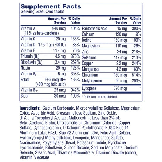 One A Day Men's 50+ Healthy Advantage Multivitamin, 300 Tablets