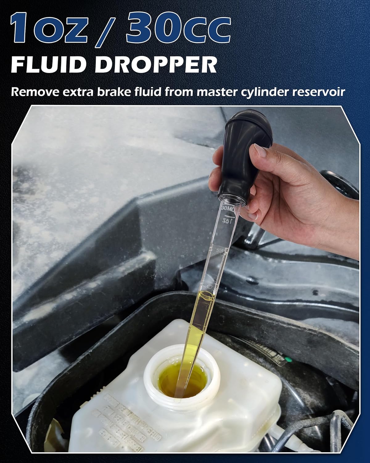 3L Brake Fluid Bleeder Kit w/ 1L Catch Bottle, Pressure Brake Bleeding Tool, Manual Power Bleeder Pump for Flush Brakes and Clutch System, Upgraded Adapters (43.5/45/49.5/50.7mm) for Master Cylinders