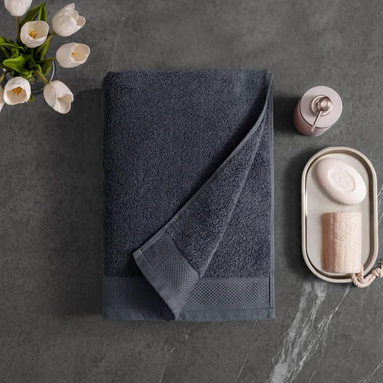 Charisma 100% Egyptian Cotton Bath Towels, 2-piece Set 30" x 58" - Blue