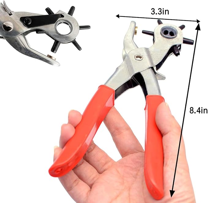 Belt Hole Puncher For leather,Fabric Hole Punch Tool For Watch Bands, Straps, Collars, Saddles, Shoes, Fabric, DIY Home